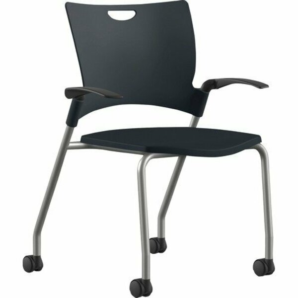 9To5 Seating CHAIR, STCK, PLSTC, 25in, BK/SR NTF1315A12SFP01